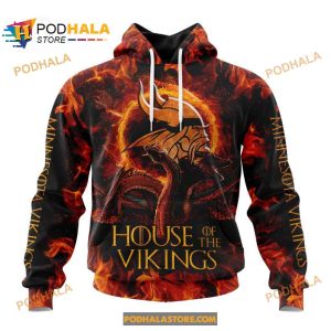 NFL Minnesota Vikings Game Of Thrones, House Of The Vikings 3D Hoodie