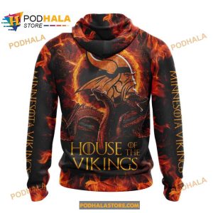 NFL Minnesota Vikings Game Of Thrones House Of The Vikings 3D Hoodie 2