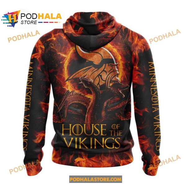 NFL Minnesota Vikings Game Of Thrones, House Of The Vikings 3D Hoodie