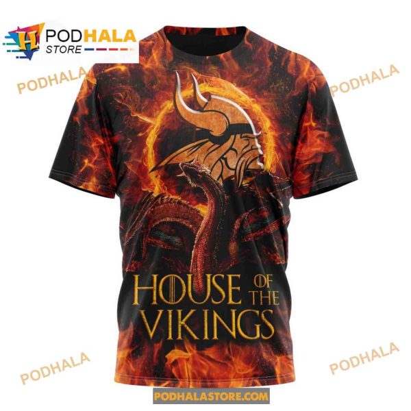 NFL Minnesota Vikings Game Of Thrones, House Of The Vikings 3D Hoodie