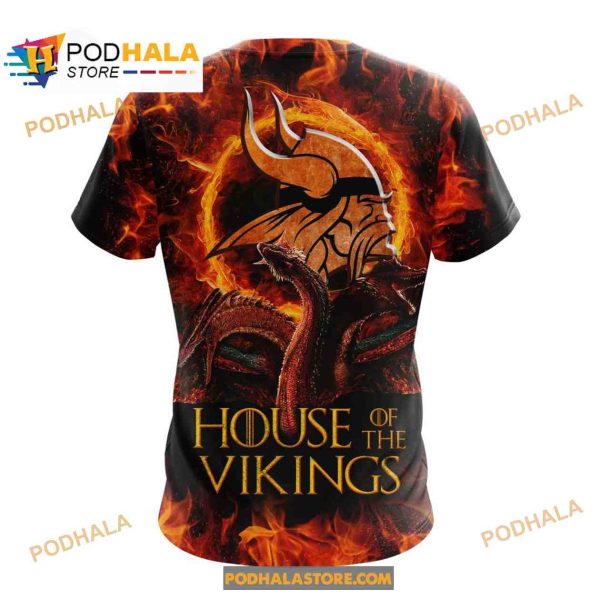 NFL Minnesota Vikings Game Of Thrones, House Of The Vikings 3D Hoodie