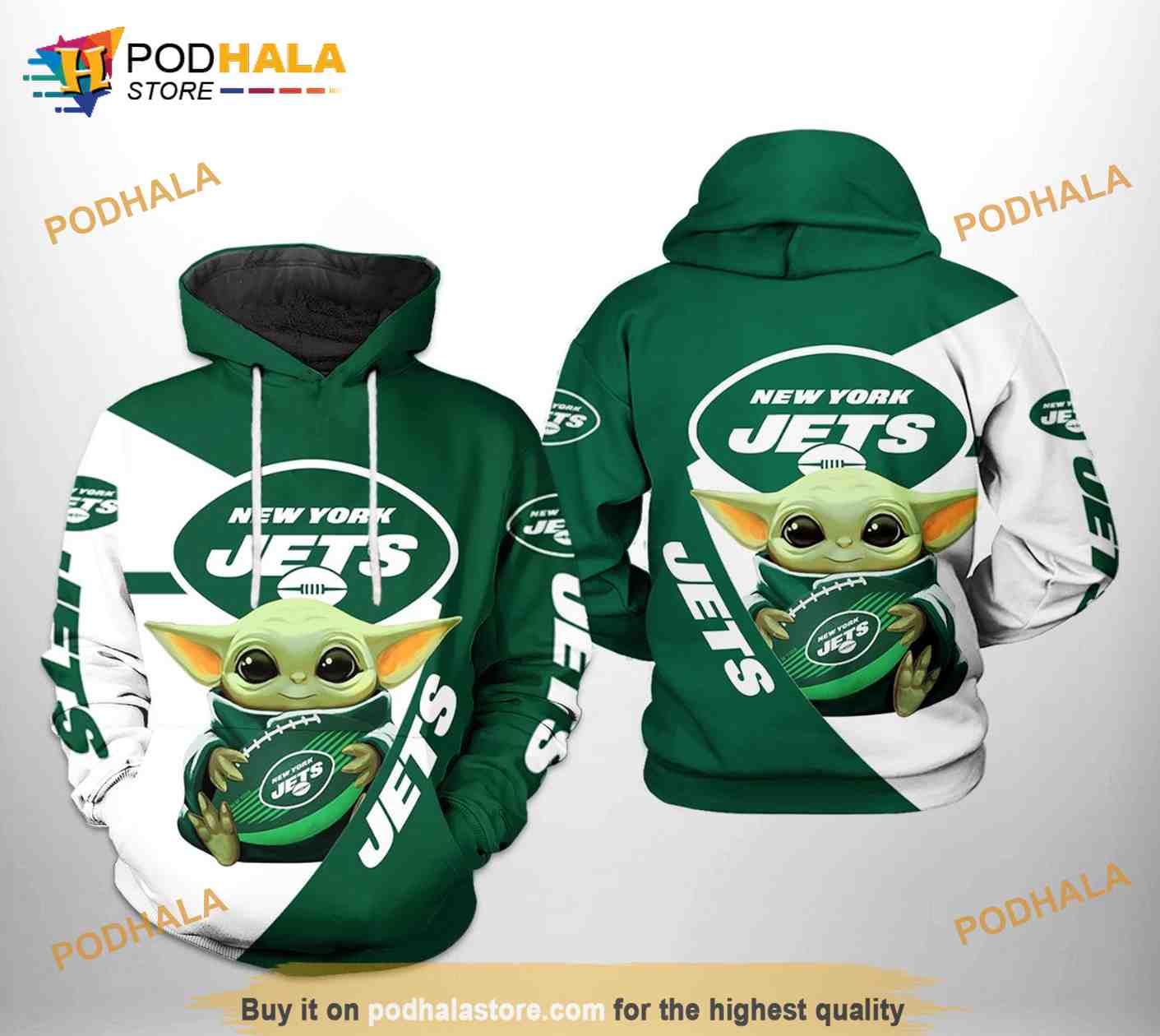 2023 New York Jets Zipper Hoodie Full Zip Hooded Sweatshirt Casual