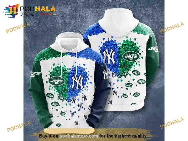 New York Yankees Green 3D Hoodie, Sweatshirt