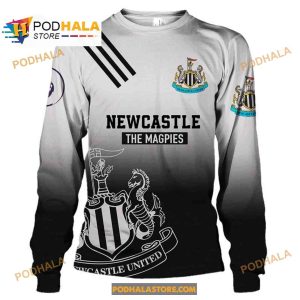 Newcastle The Magpies Saturated Color Fans Hoodie Sweatshirt 3D 2
