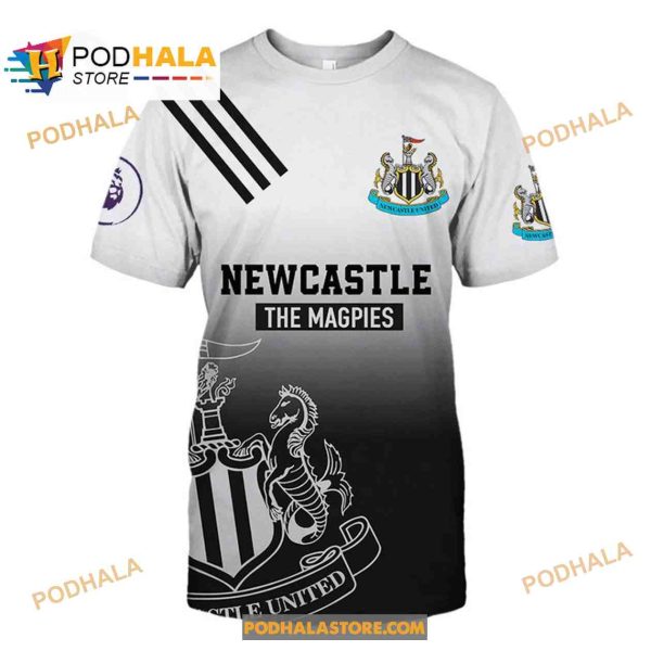 Newcastle The Magpies Saturated Color Fans Hoodie Sweatshirt 3D