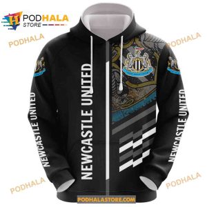 Newcastle United FC Stripe Pattern Fans Hoodie Sweatshirt 3D 1