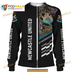 Newcastle United FC Stripe Pattern Fans Hoodie Sweatshirt 3D 2