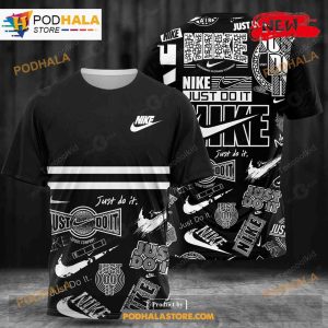 Nike Black Design Just Do It Full Pattern Luxury Fashion 3D Hoodie Sweatshirt 2