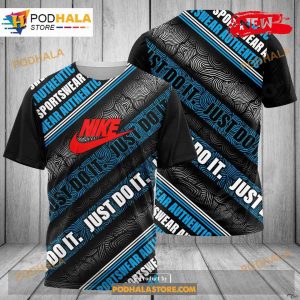 Nike Fashion Blue Just Do It Luxury Design 3D Hoodie Sweatshirt 2