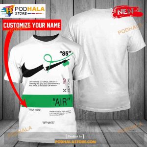 Nike Fashion Custom Name White Air Design 3D Hoodie Sweatshirt 2