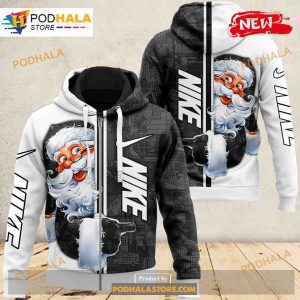 Nike Happy Santa Claus Funny Fashion Luxury US 3D Hoodie Sweatshirt 2