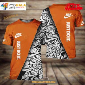 Nike Orange Fashion Just Do It Hot Luxury Design 3D Hoodie Sweatshirt 2