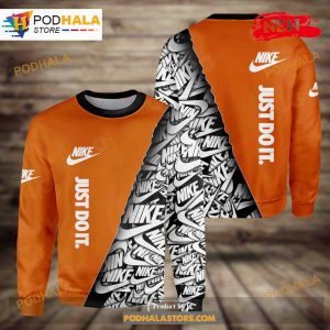Nike Orange Fashion Just Do It Hot Luxury Design 3D Hoodie Sweatshirt 3