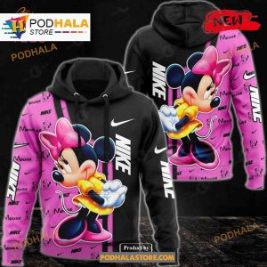 Nike Pink Fashion Hoodie Collab Cartoon Nike Luxury Design Sweatshirt 3D Hoodie