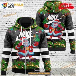 Nike Santa Claus Give Gifts Fashion Luxury US 3D Hoodie Sweatshirt 2