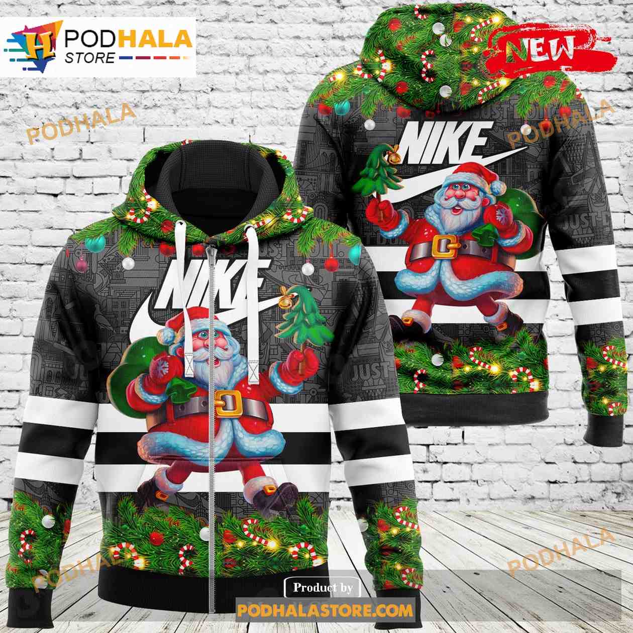 Nike Santa Claus Give Gifts Fashion Luxury US 3D Hoodie Sweatshirt Nike Santa Claus Give Gifts Fashion Luxury US 3D Hoodie Sweatshirt