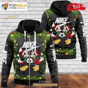 Nike and Mickey Couple Fashion Luxury US Christmas 3D Hoodie Sweatshirt 2