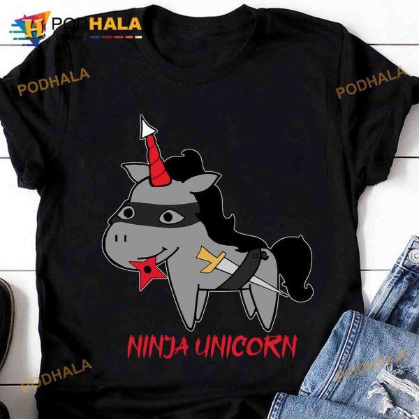 Ninja Unicorn Halloween Unicorn Ninja Ninja Costume Shirt