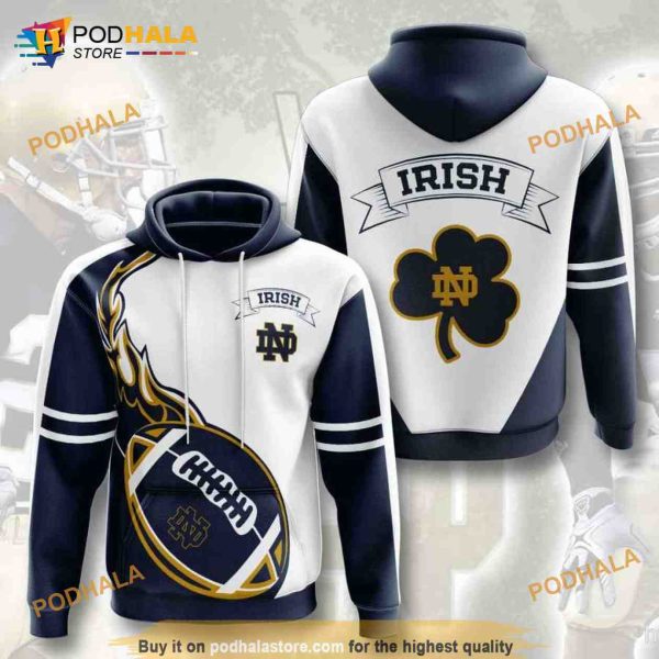 Notre Dame Fighting Irish 3D Hoodie, 3D Sweatshirt