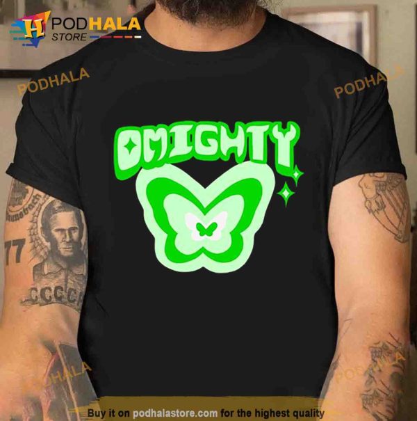 Omighty Butterfly Green Neon Trending Shirt