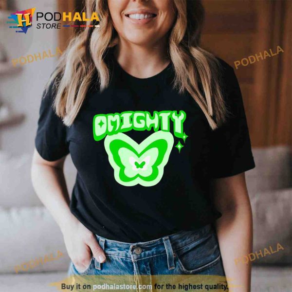 Omighty Butterfly Green Neon Trending Shirt