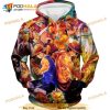 One Piece All Favourite Characters Over Print 3D Hoodie Sweatshirt