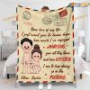 Personalized Dear Love Of My Life Fleece Blanket, Quilt, Christmas Gifts