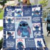 Personalized Disney Lilo And Stitch Blanket, Stitch Quilt