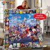 Personalized Disney Movies Quilt, Walt Disneyland Fleece Blanket, Disney Presents