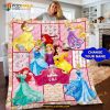 Personalized Disney Princesses Quilt, Gifts For Disney Lovers