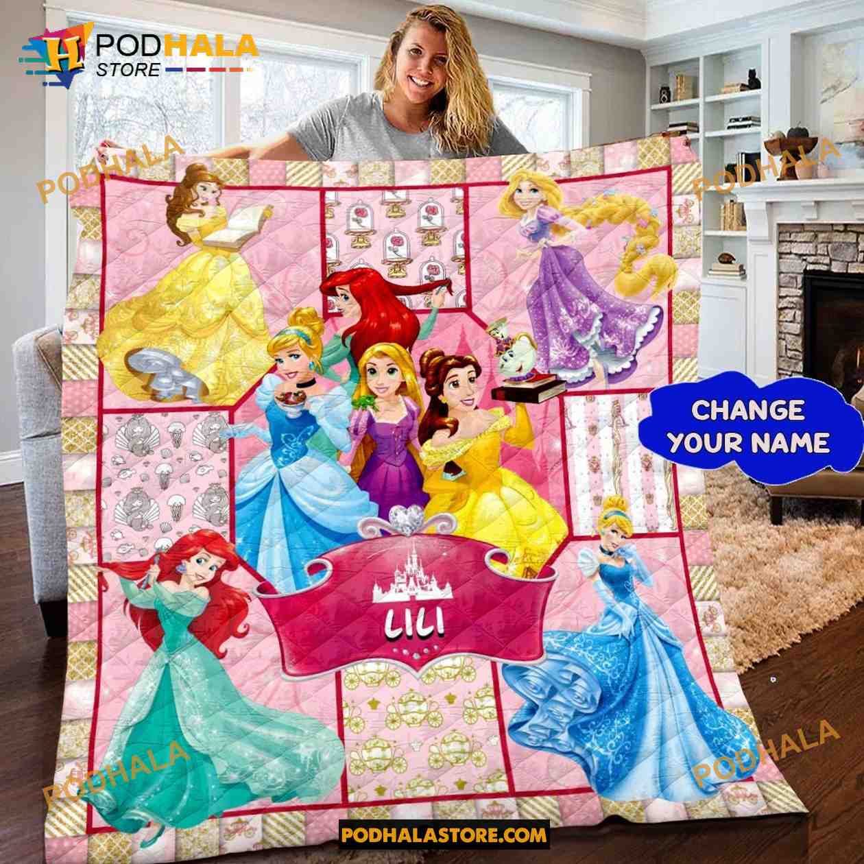 Personalized Disney Princesses Quilt Ts For Disney Lovers Bring Your Ideas Thoughts And