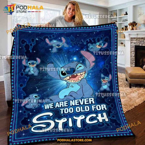 Personalized Disney Stitch Blanket, Lilo and Stitch Blanket, Stitch Gift Ideas