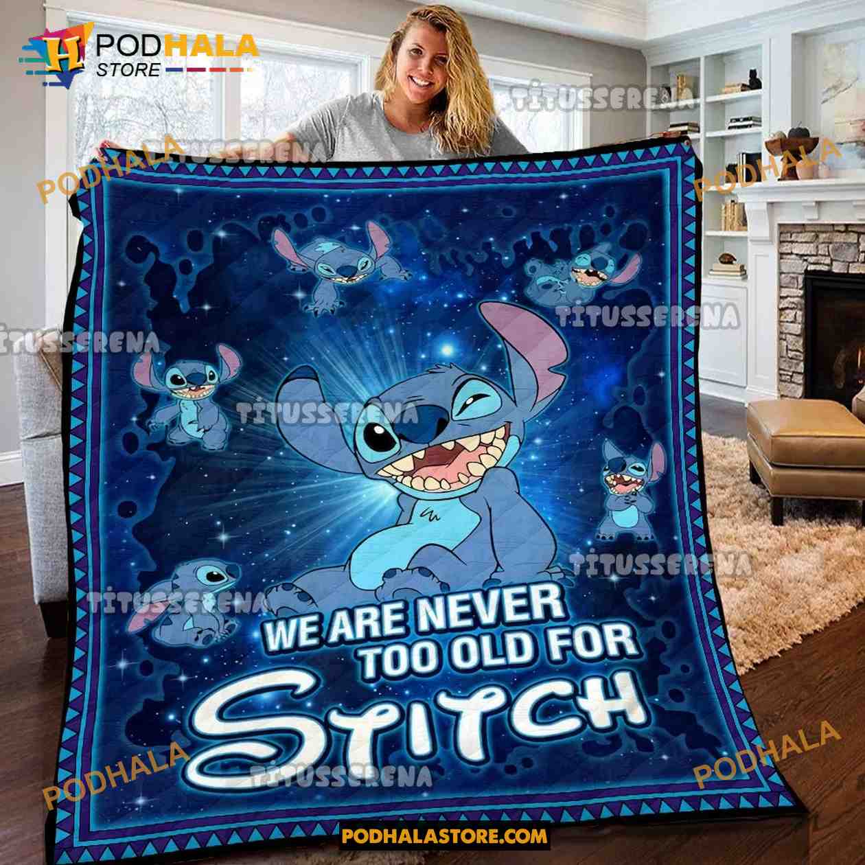 Custom Name Stitch Quilt, Fleece Blanket, Lilo and Stitch Gifts - Bring  Your Ideas, Thoughts And Imaginations Into Reality Today