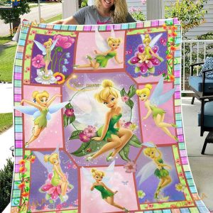 Personalized Disney Tinkerbell Fleece Blanket, Disney Blanket
