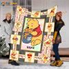 Personalized Disney Winnie Pooh Fleece Blanket, Disney Pooh Birthday Gifts