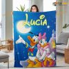 Personalized Donald and Daisy Disney Fleece Blanket, Quilt