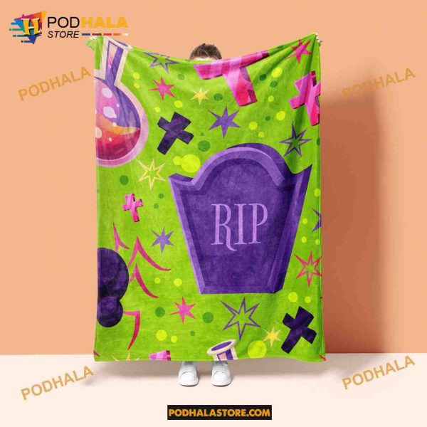 Personalized Halloween Baby Blanket, Baby Name Blanket, Spooky Gifts