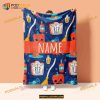 Personalized Halloween Baby Blanket, Child Name Blanket, Spooky Gifts