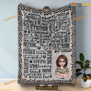 Personalized Mom You Are Beautiful, Mother's Day Mother Fleece Blanket