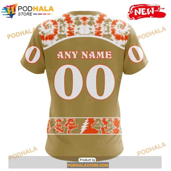 Personalized NHL Anaheim Ducks Grateful Dead Design Shirt 3D Hoodie