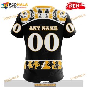 Personalized NHL Boston Bruins Grateful Dead Design Shirt 3D Hoodie 4