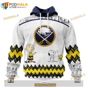 Personalized NHL Buffalo Sabres Peanuts Snoopy Design Shirt 3D Hoodie 1