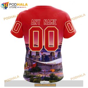 Personalized NHL Calgary Flames Design With City Skyline Shirt 3D Hoodie 4