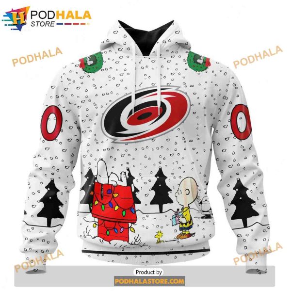 Personalized NHL Carolina Hurricanes Peanuts Snoopy Design Shirt 3D Hoodie