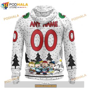 Personalized NHL Carolina Hurricanes Peanuts Snoopy Design Shirt 3D Hoodie 2 1