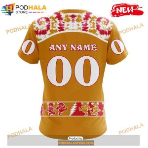 Personalized NHL Chicago Blackhawks Grateful Dead Design Shirt 3D Hoodie 4