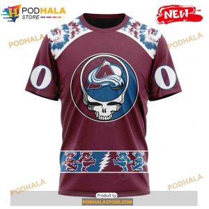 Personalized NHL Colorado Avalanche Grateful Dead Design Shirt 3D Hoodie 3