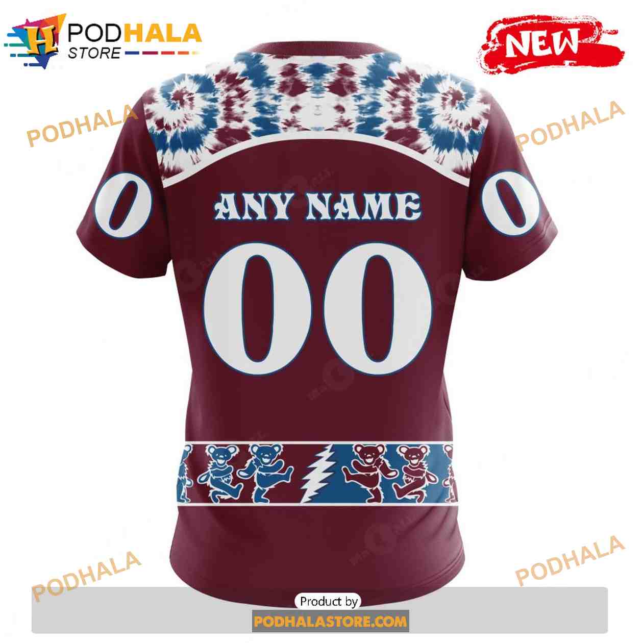 NHL Colorado Avalanche Personalized Special Retro Gradient Design