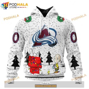 Personalized NHL Colorado Avalanche Peanuts Snoopy Design Shirt 3D Hoodie 1
