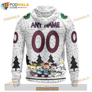 Personalized NHL Colorado Avalanche Peanuts Snoopy Design Shirt 3D Hoodie 2